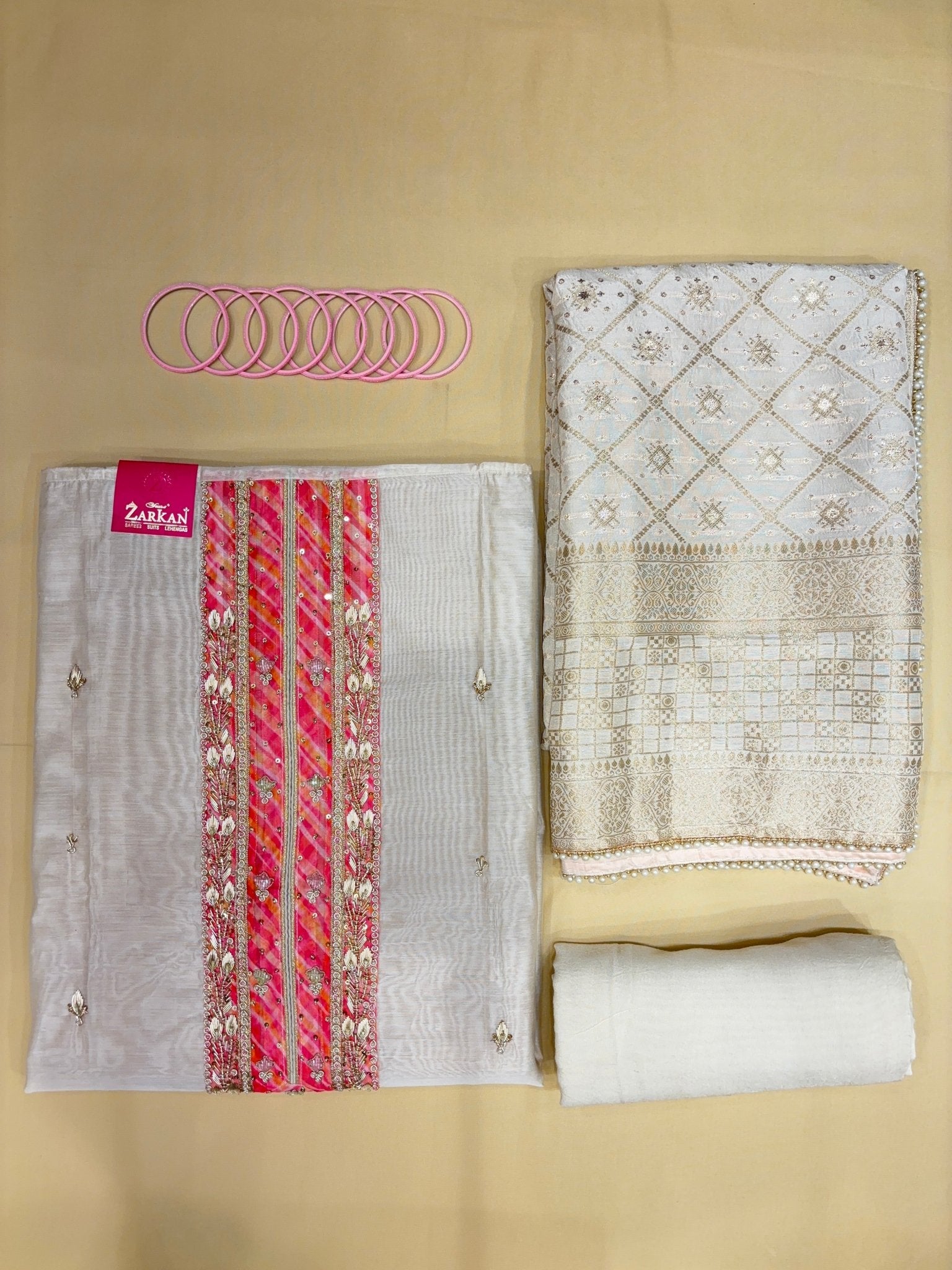 Chanderi Silk Dress Material - Zarkan