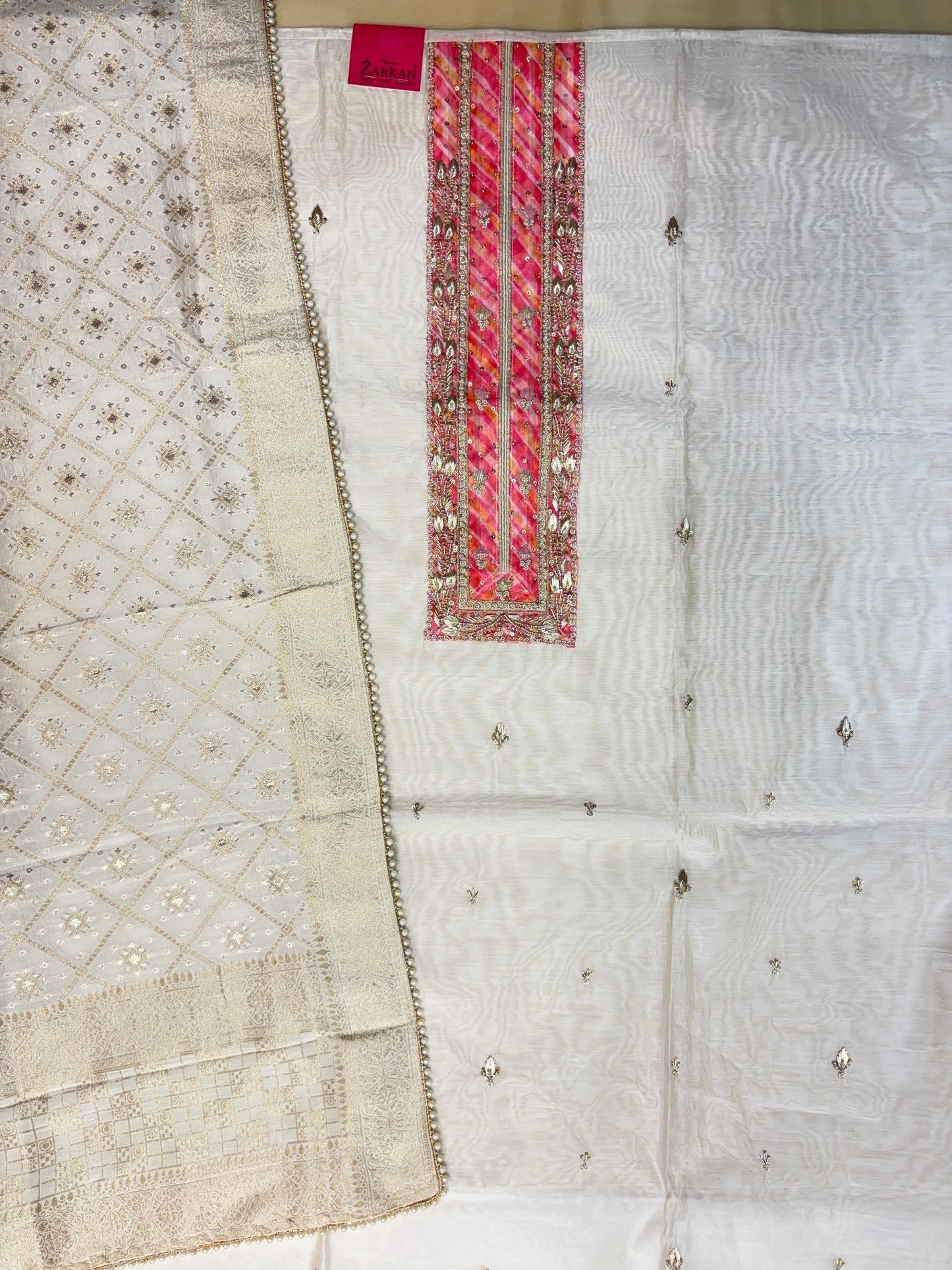 Chanderi Silk Dress Material - Zarkan