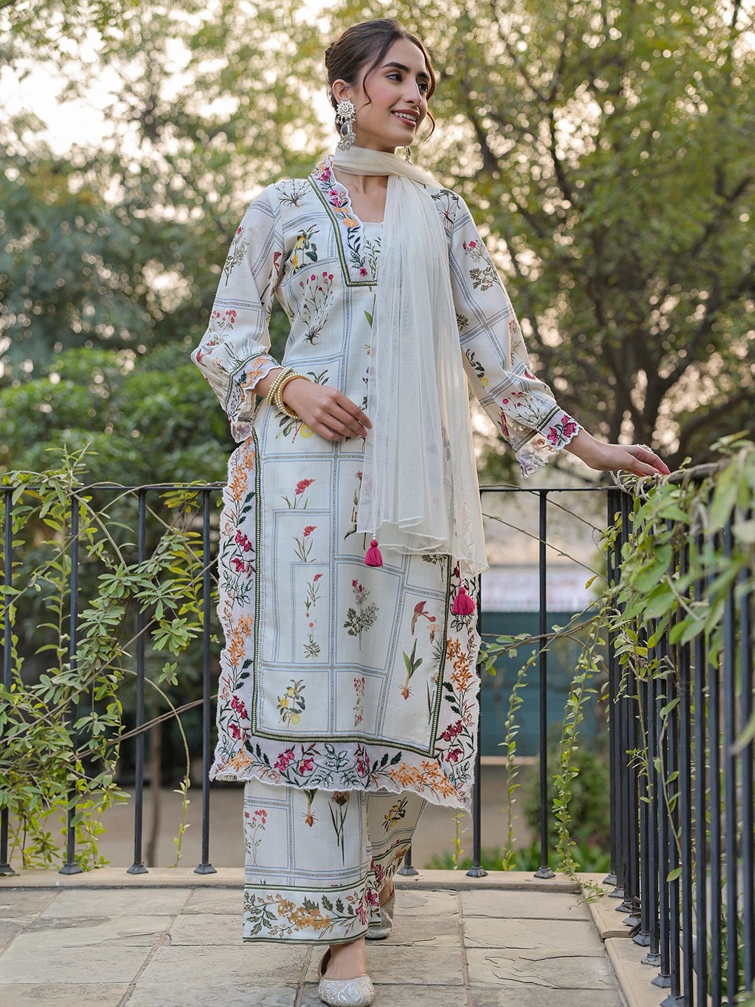 Ivory Elegant Cotton Kurta Set - Zarkan