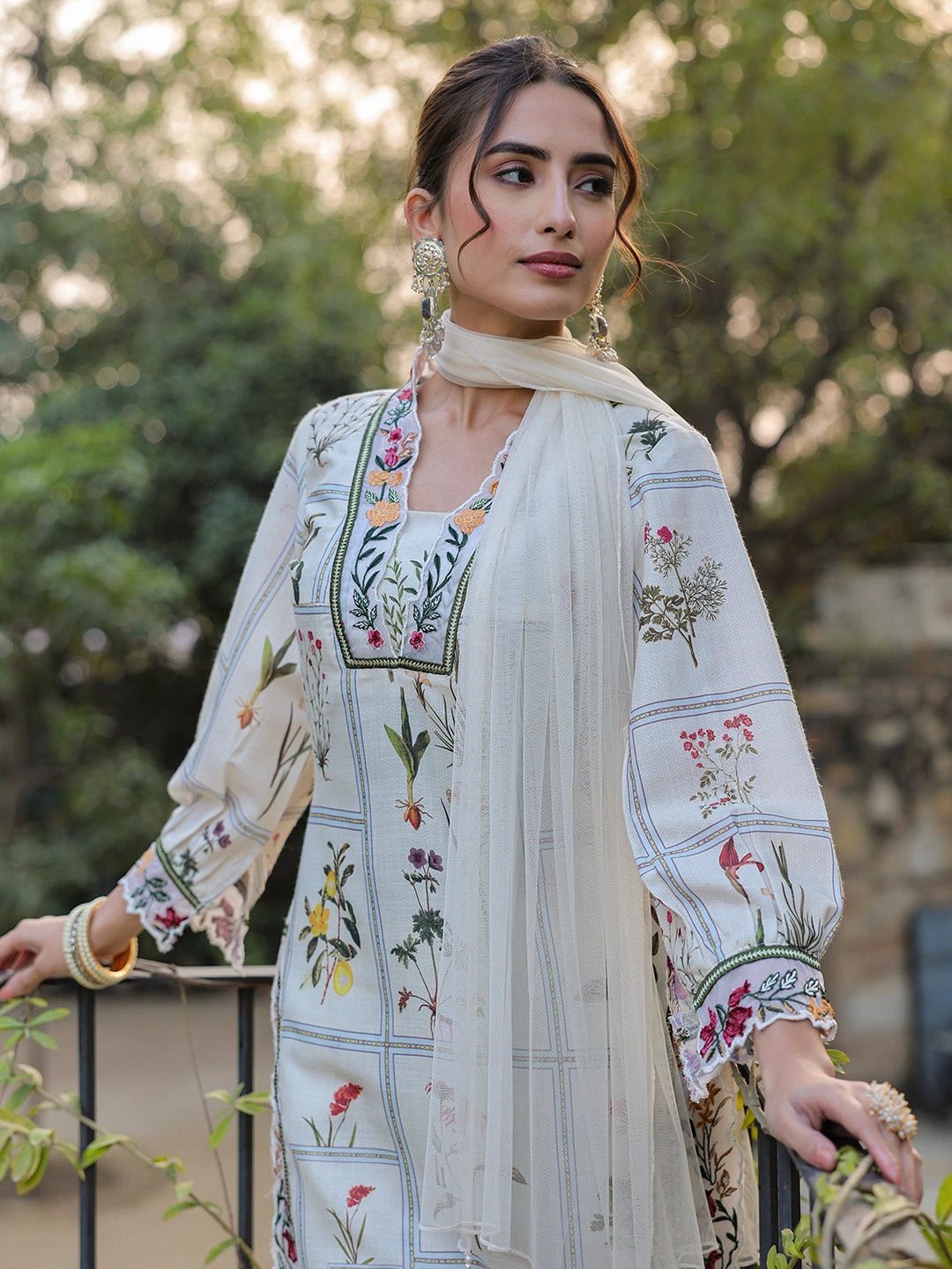 Ivory Elegant Cotton Kurta Set - Zarkan