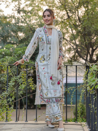 Ivory Elegant Cotton Kurta Set - Zarkan