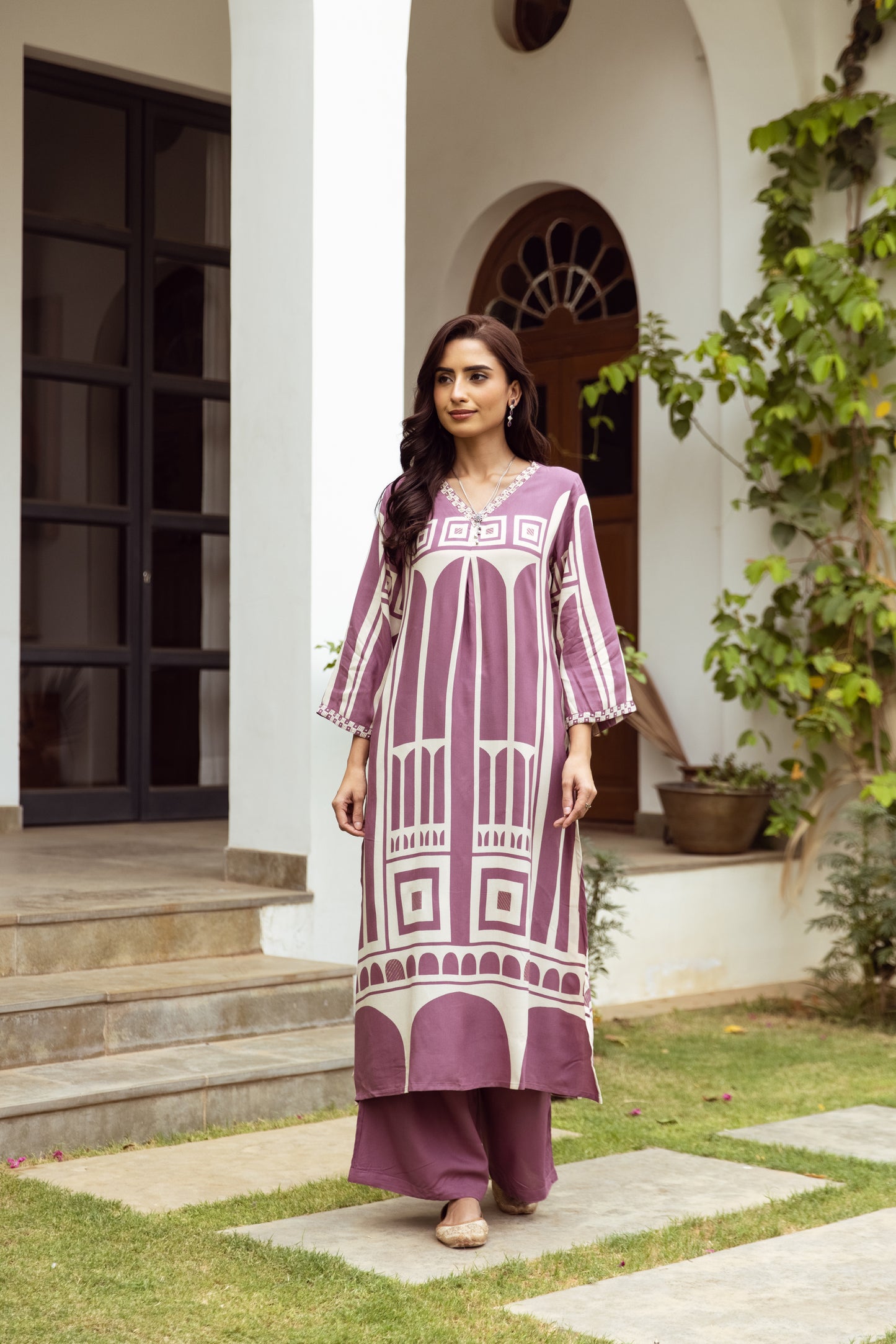 Muslin Printed Kurta Set