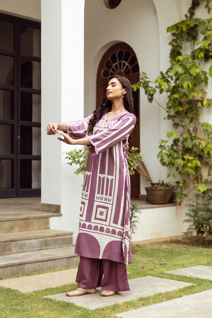 Muslin Printed Kurta Set