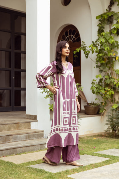 Muslin Printed Kurta Set